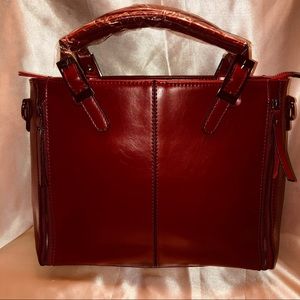 Red Leather Handbag